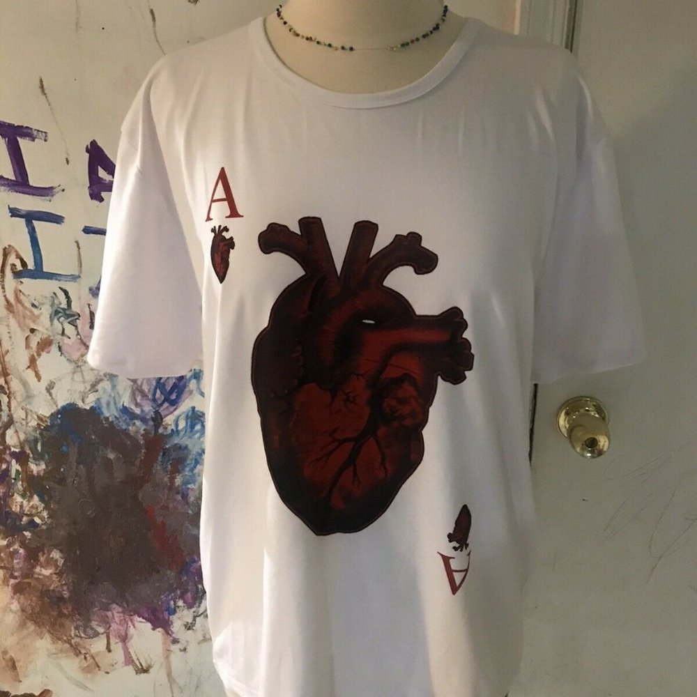 Anatomical Heart Graphic Tee Dry fit XL Women's